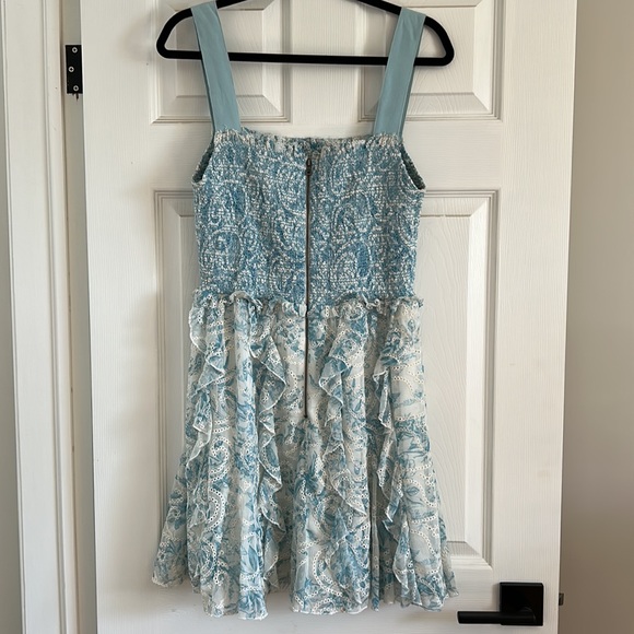 Alice + Olivia Jocelyn Smock Mini Dress Size 10 - Picture 7 of 9